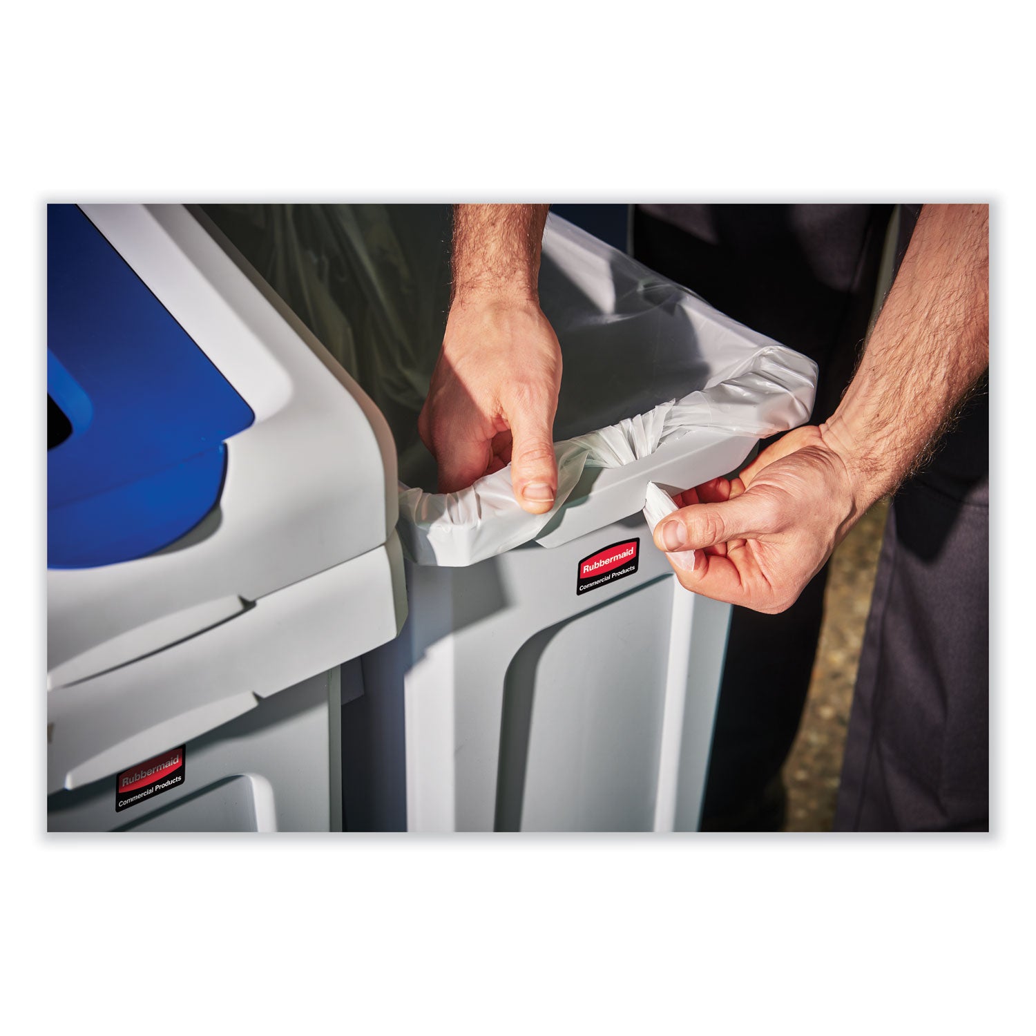 slim-jim-recycling-station-kit-2-stream-landfill-mixed-recycling-46-gal-plastic-blue-gray_rcp2007914 - 6