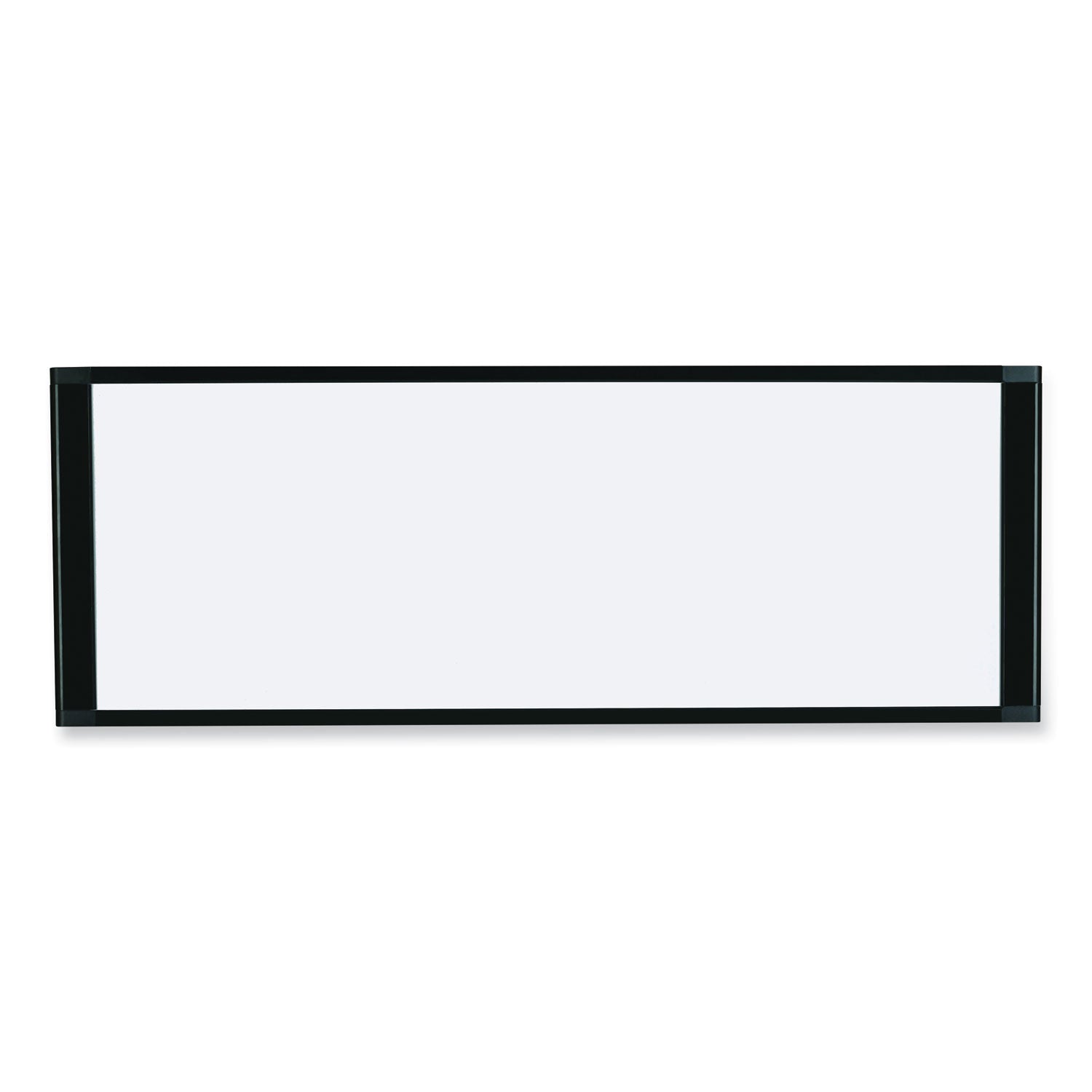 Cubicle Workstation Dry Erase Board, 36 x 18, White Surface, Black Aluminum Frame - 