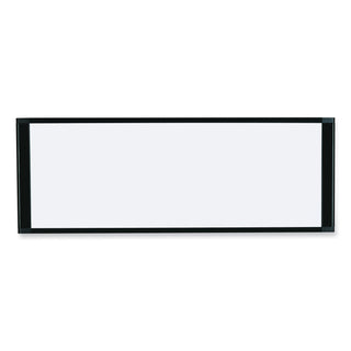 Cubicle Workstation Dry Erase Board, 36 x 18, White Surface, Black Aluminum Frame - 