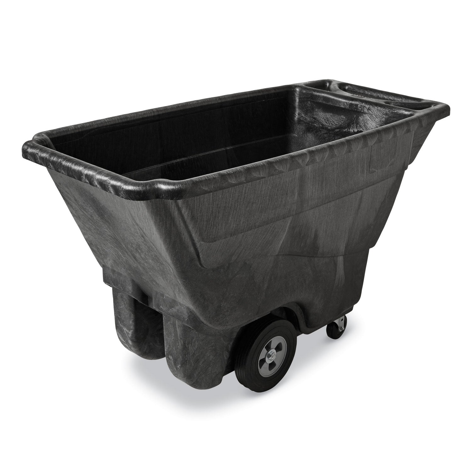 Structural Foam Tilt Truck, 101 gal, 850 lb Capacity, Plastic, Black - 