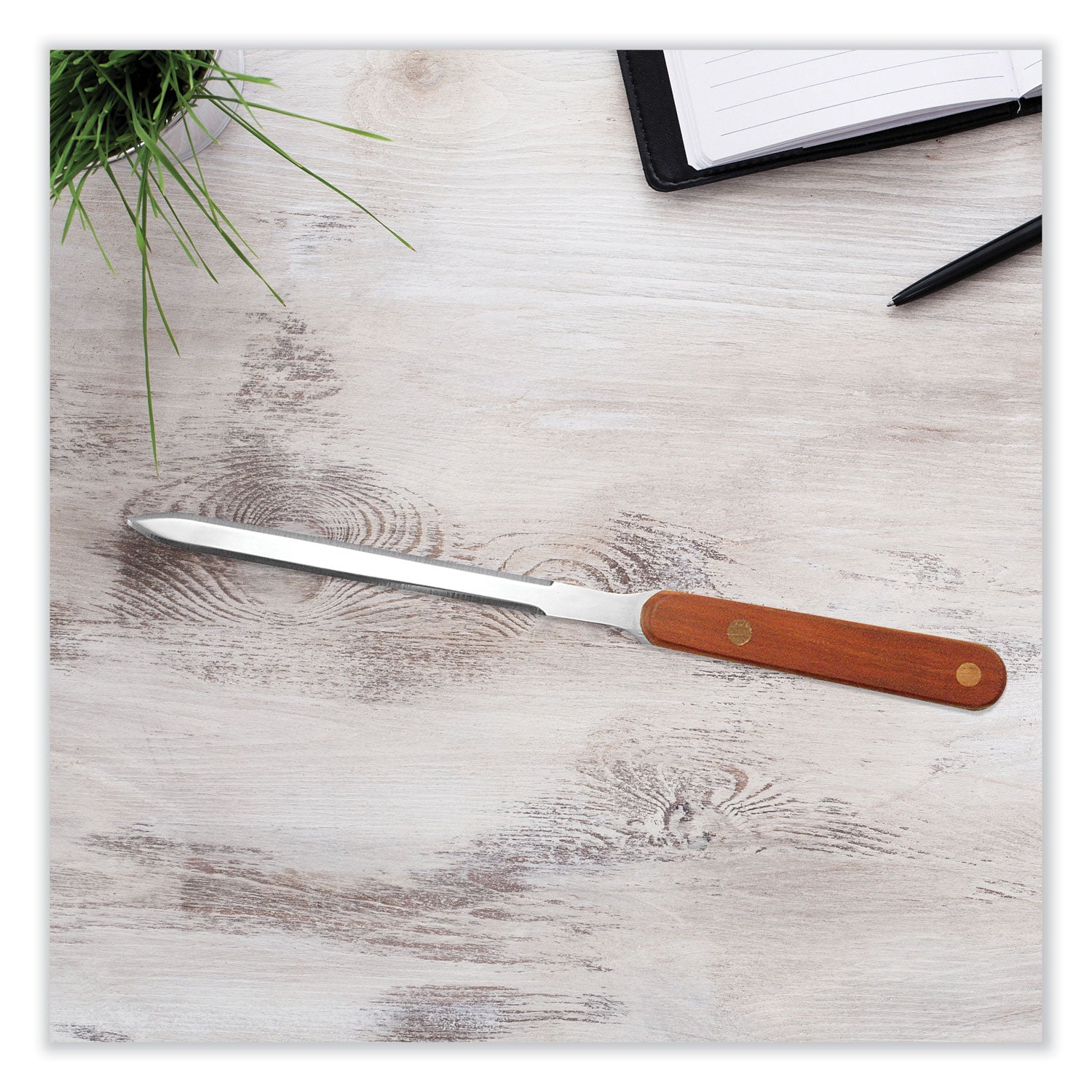 Hand Letter Opener with Wood Handle, 9 - 