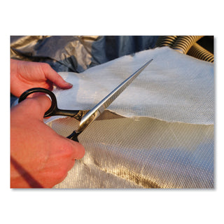 Hot Forged Carbon Steel Shears, 9" Long, 4.5" Cut Length, Black Straight Handle - 