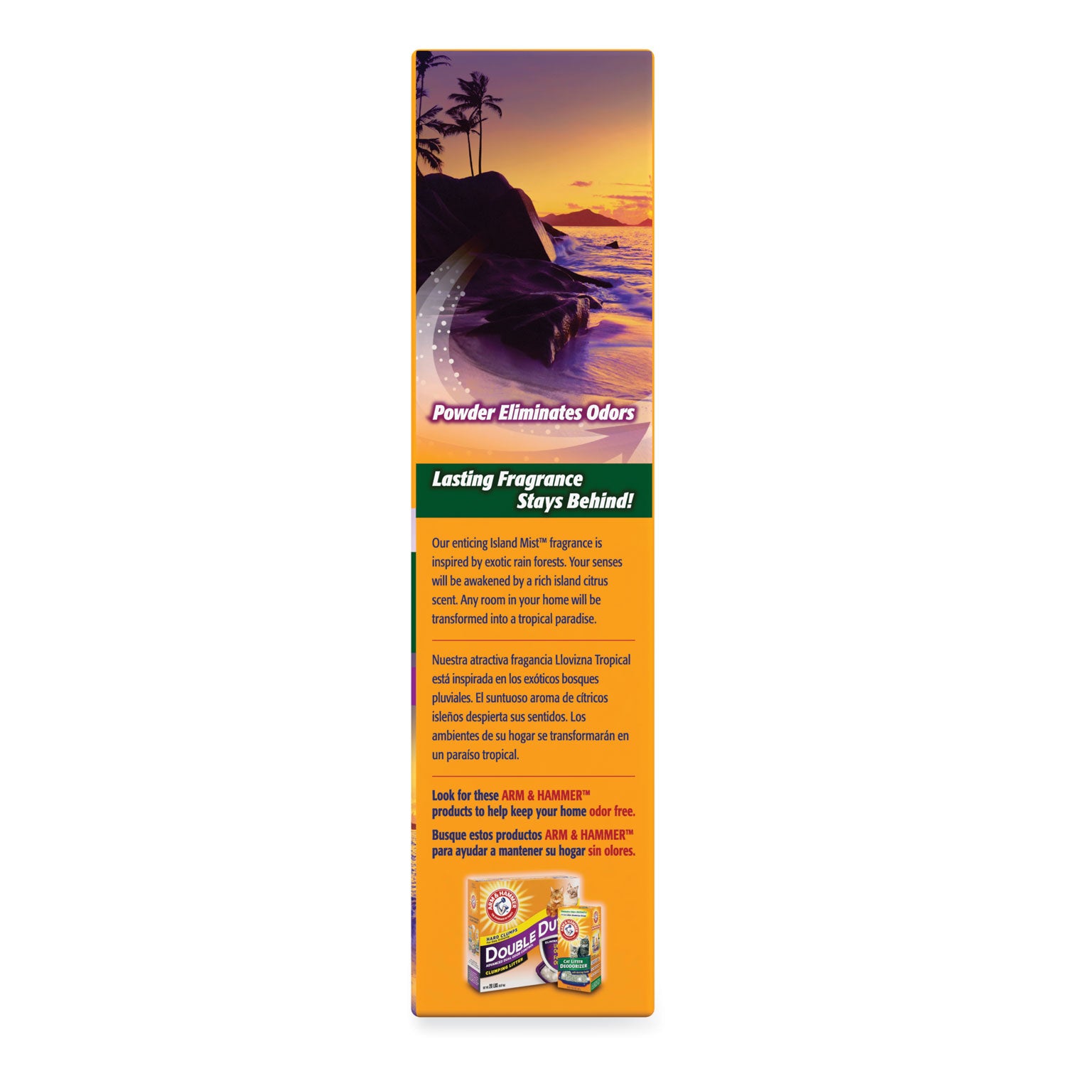 Fresh Scentsations Carpet Odor Eliminator, Island Mist, 30 oz Box, 6/Carton - 