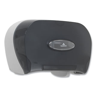Two-Roll Bathroom Tissue Dispenser, 13.56 x 5.75 x 8.63, Smoke
