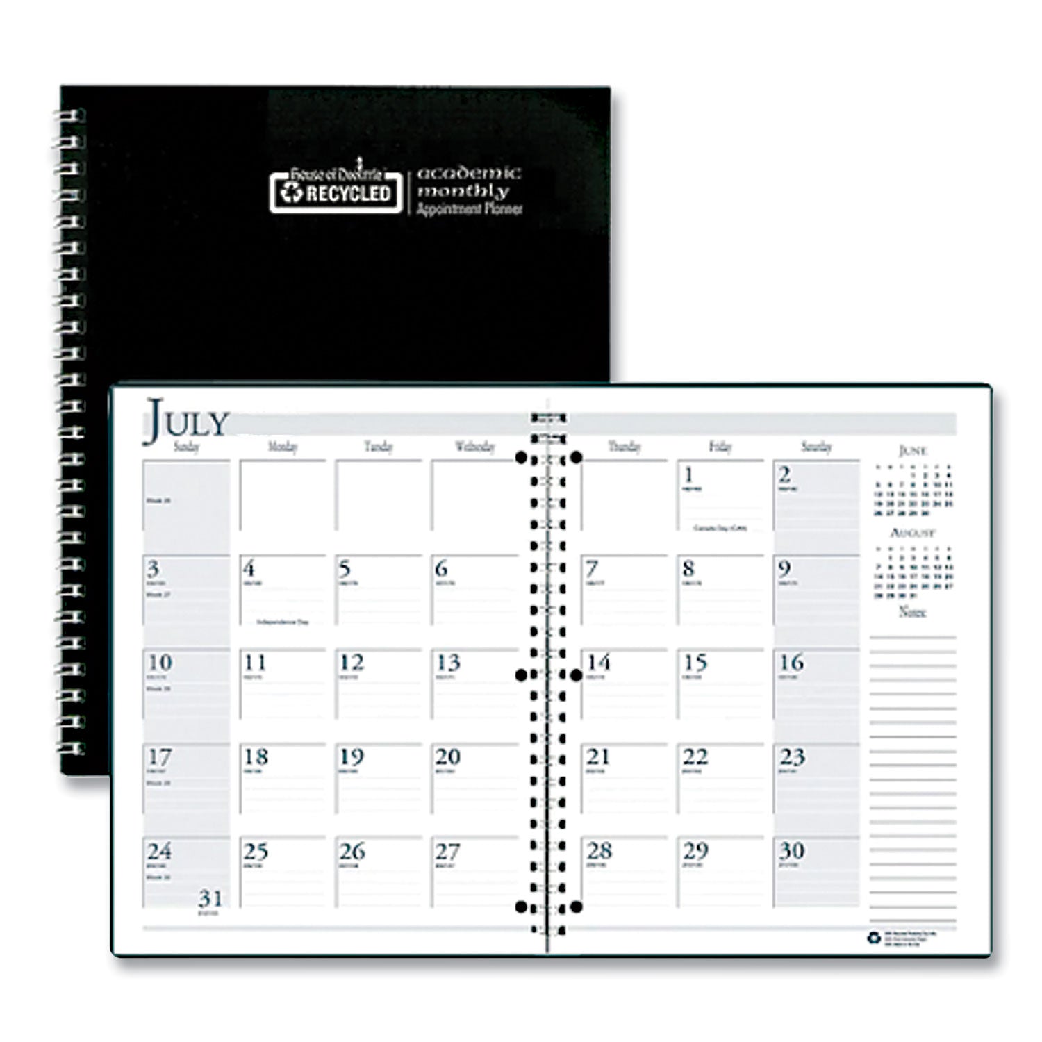 spiralbound-academic-monthly-planner-11-x-85-black-cover-14-month-july-to-aug-2023-to-2024_hod26302 - 1