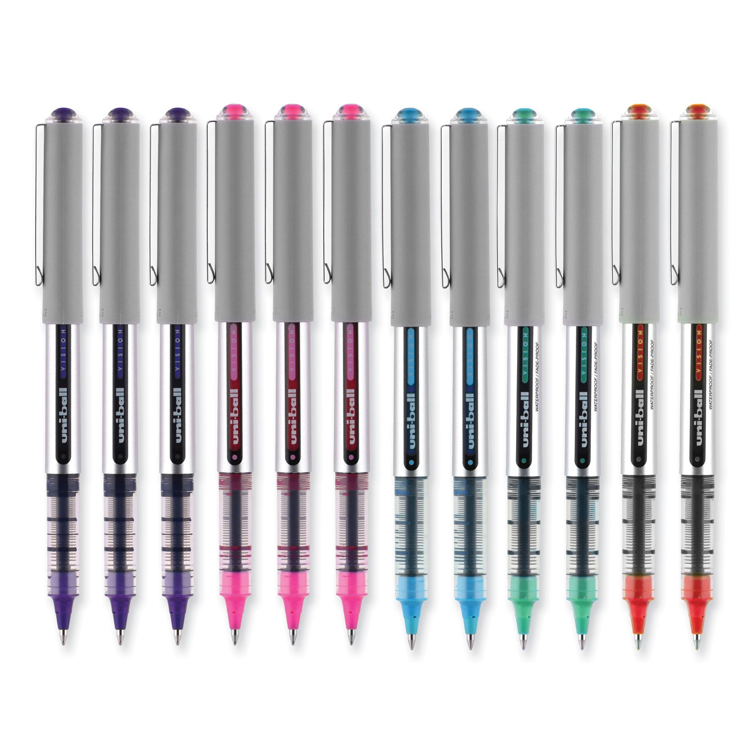 vision-roller-ball-pen-stick-fine-07-mm-assorted-ink-and-barrel-colors-dozen_ubc60387 - 4