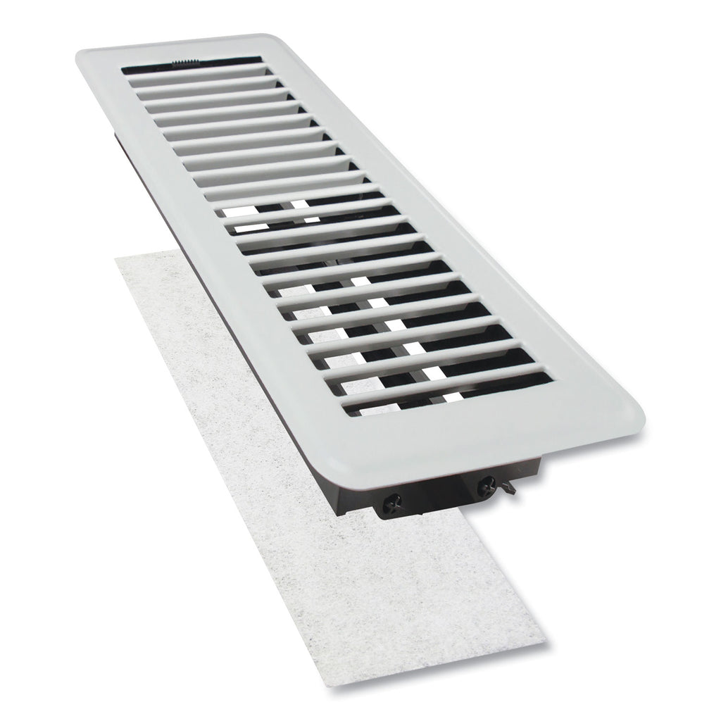 Electrostatic Register Filter, 4 x 12 x 0.1, White, 12/Pack