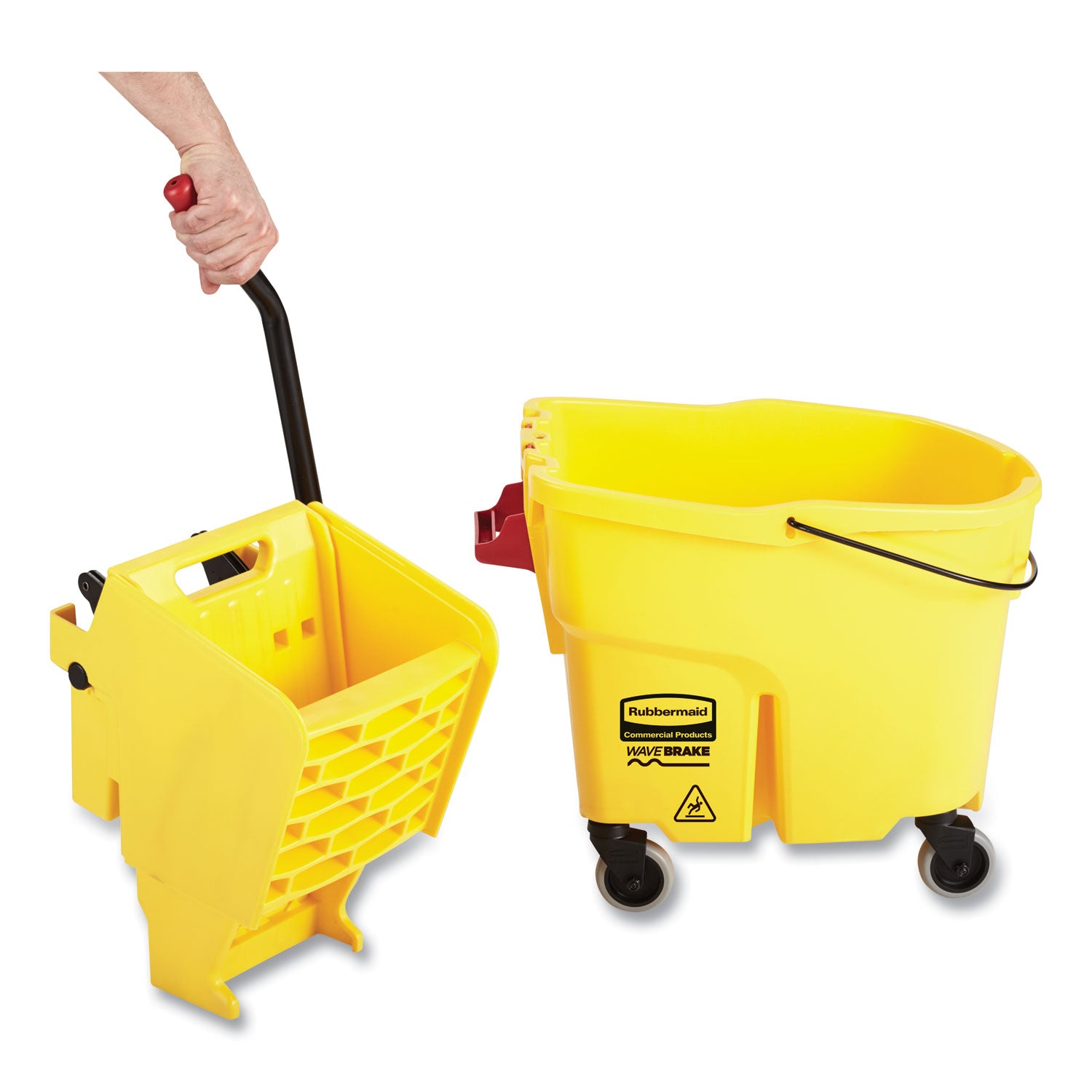 wavebrake-20-bucket-wringer-combos-side-press-44-qt-plastic-yellow_rcpfg618688yel - 5