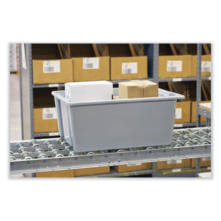 Palletote Box, 19 gal, 23.5" x 19.5" x 10", Gray
