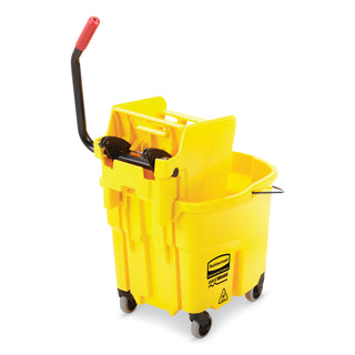 Rubbermaid Commercial - Wavebrake 35-Quart Bucket/Wringer Combinations, Yellow, Sold as 1 EA