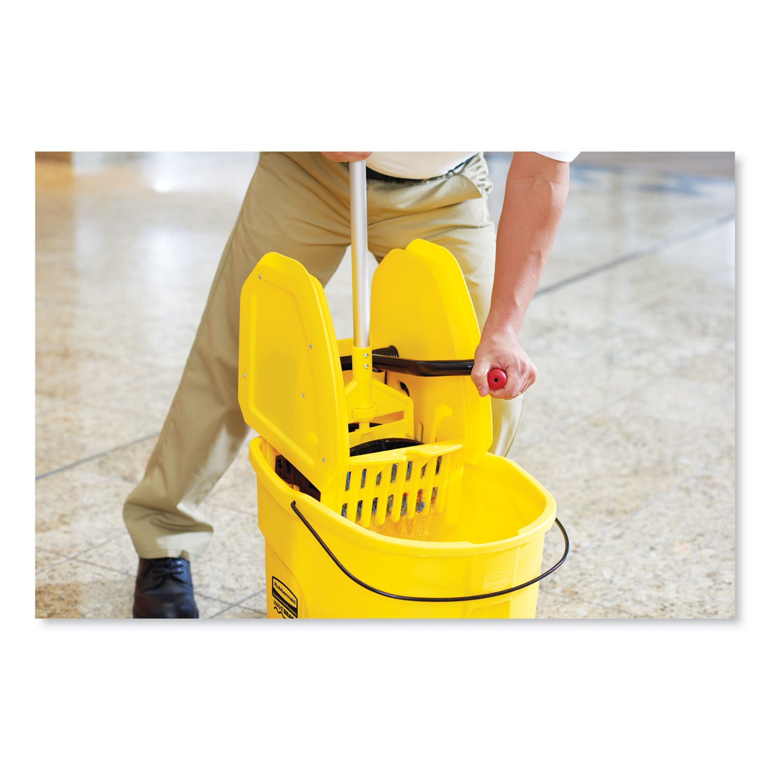 wavebrake-20-bucket-wringer-combos-down-press-35-qt-plastic-yellow_rcpfg757788yel - 7