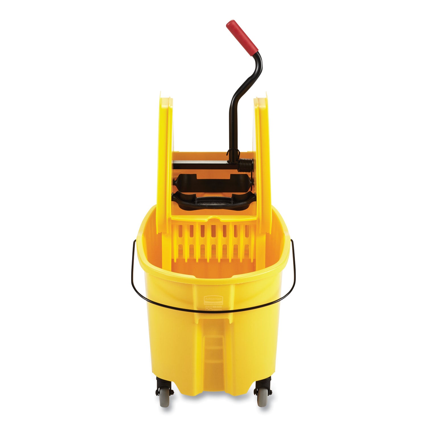 wavebrake-20-bucket-wringer-combos-down-press-35-qt-plastic-yellow_rcpfg757788yel - 2