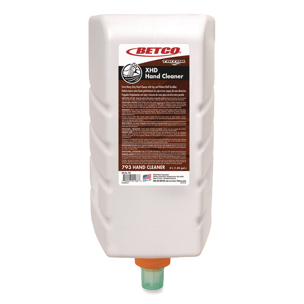 XHD Hand Cleaner, Fresh, 4 L Refill Cartridge, 4/Carton