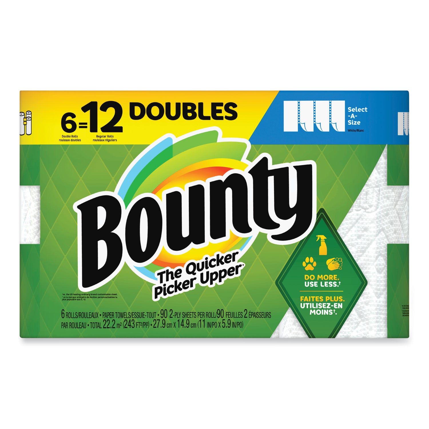 select-a-size-kitchen-roll-paper-towels-2-ply-6-x-11-white-90-sheets-double-roll-6-rolls-carton_pgc05825 - 3