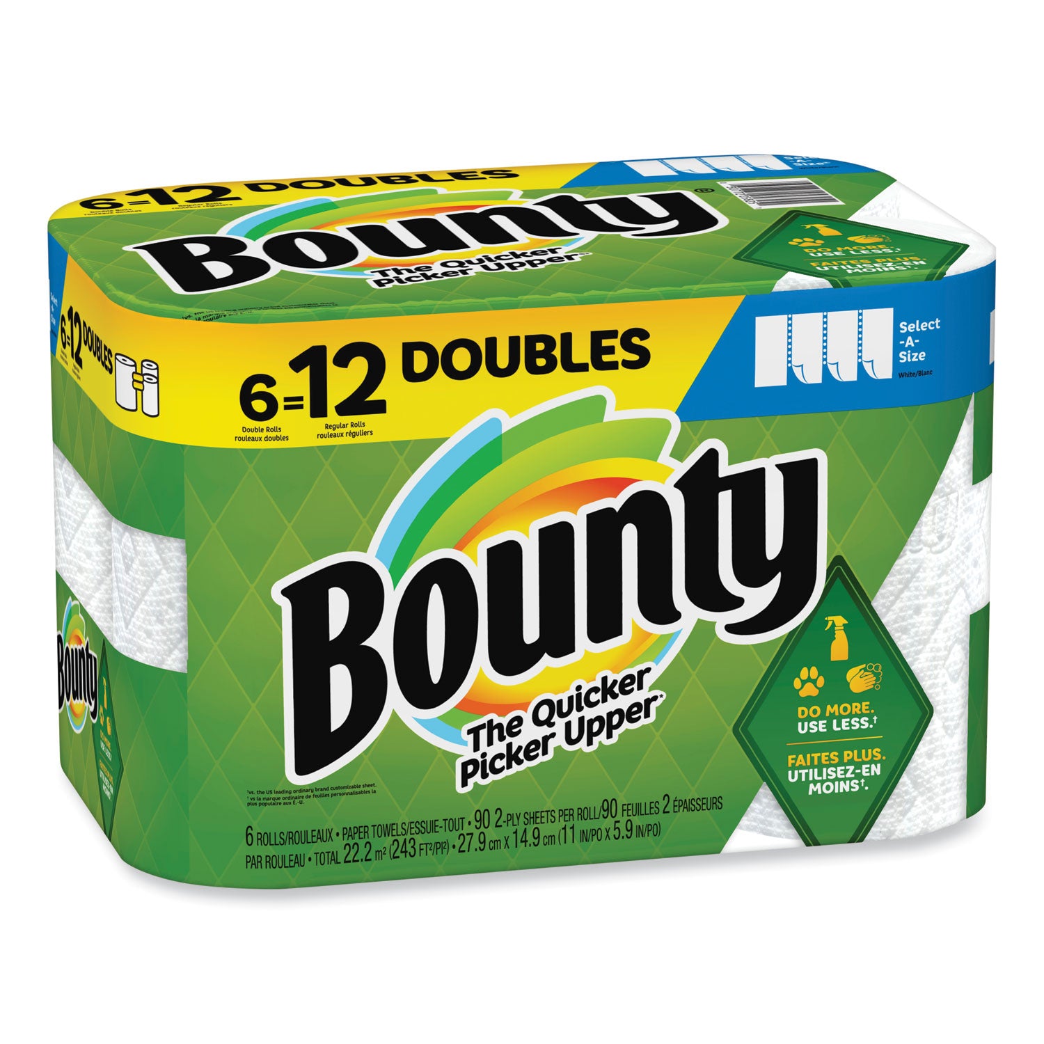 select-a-size-kitchen-roll-paper-towels-2-ply-6-x-11-white-90-sheets-double-roll-6-rolls-carton_pgc05825 - 4