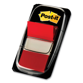 Marking Page Flags in Dispensers, Red, 50 Flags/Dispenser, 12 Dispensers/Pack - 