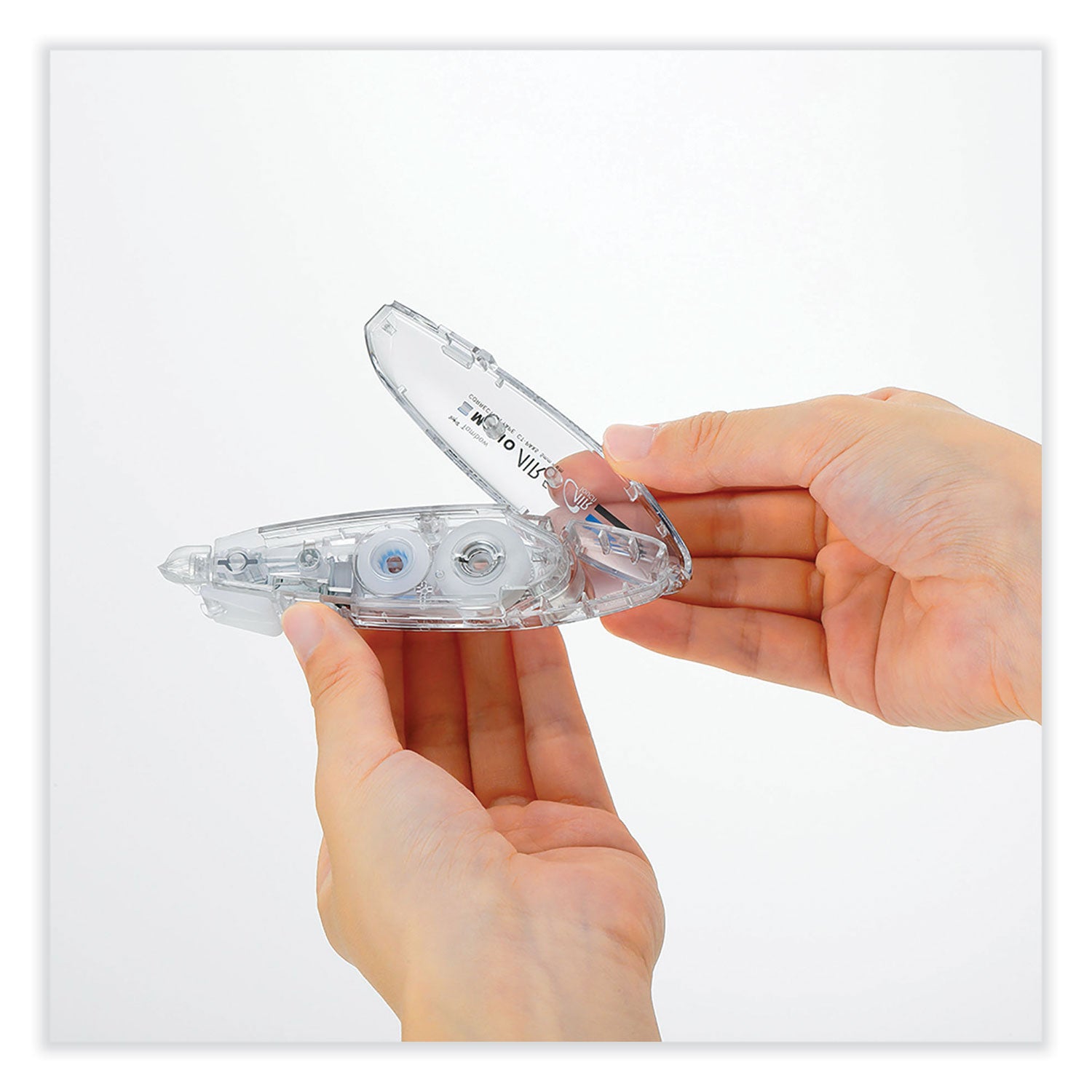 MONO Air Pen-Type Correction Tape, Refillable, Clear Applicator, 0.19" x 236