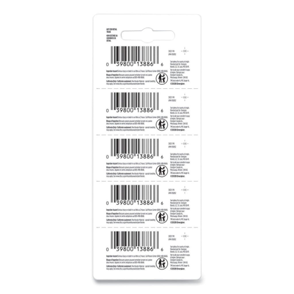 Industrial Lithium CR2032 Coin Battery with Tear-Strip Packaging, 3 V, 100/Box