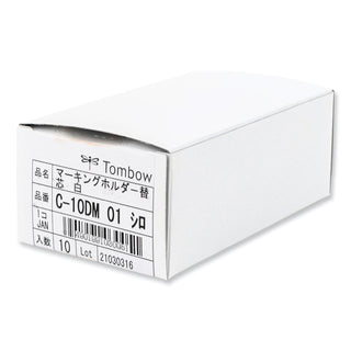 Mechanical Wax-Based Marking Pencil Refills, 4.4 mm, White, 10/Box