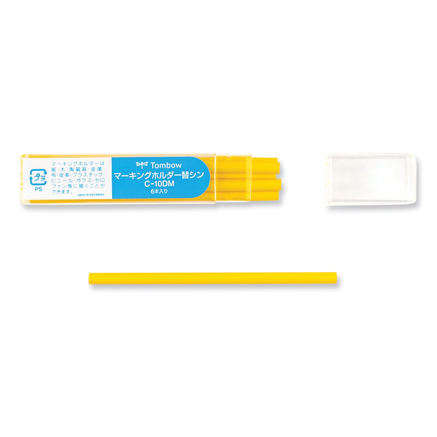 mechanical-wax-based-marking-pencil-refills-44-mm-yellow-10-box_tom51544 - 4