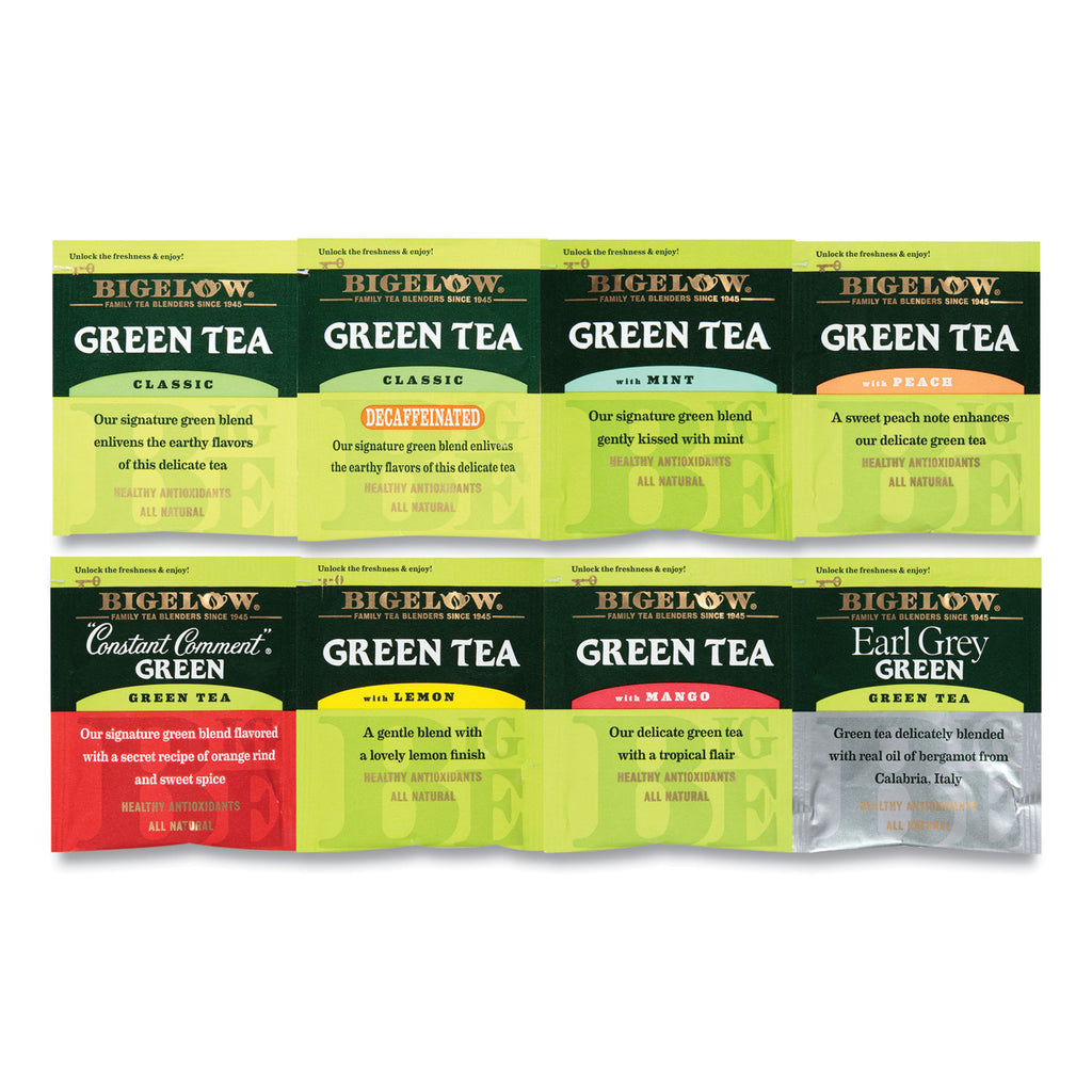 green-tea-assortment-individually-wrapped-eight-flavors-64-tea-bags-box_btc30568 - 3