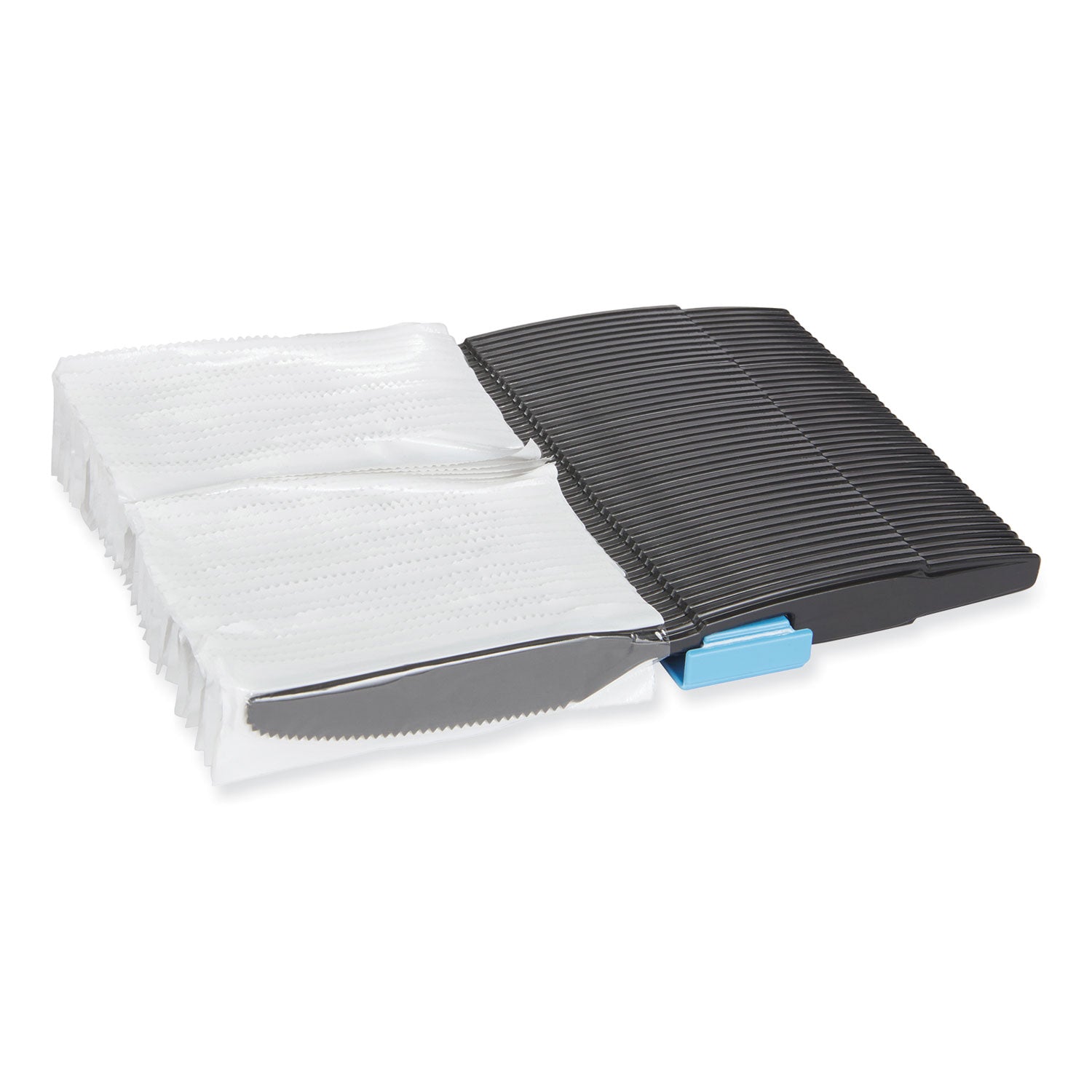SmartStock Wrapped Heavy-Weight Cutlery Refill, Knife, Black, 960/Carton