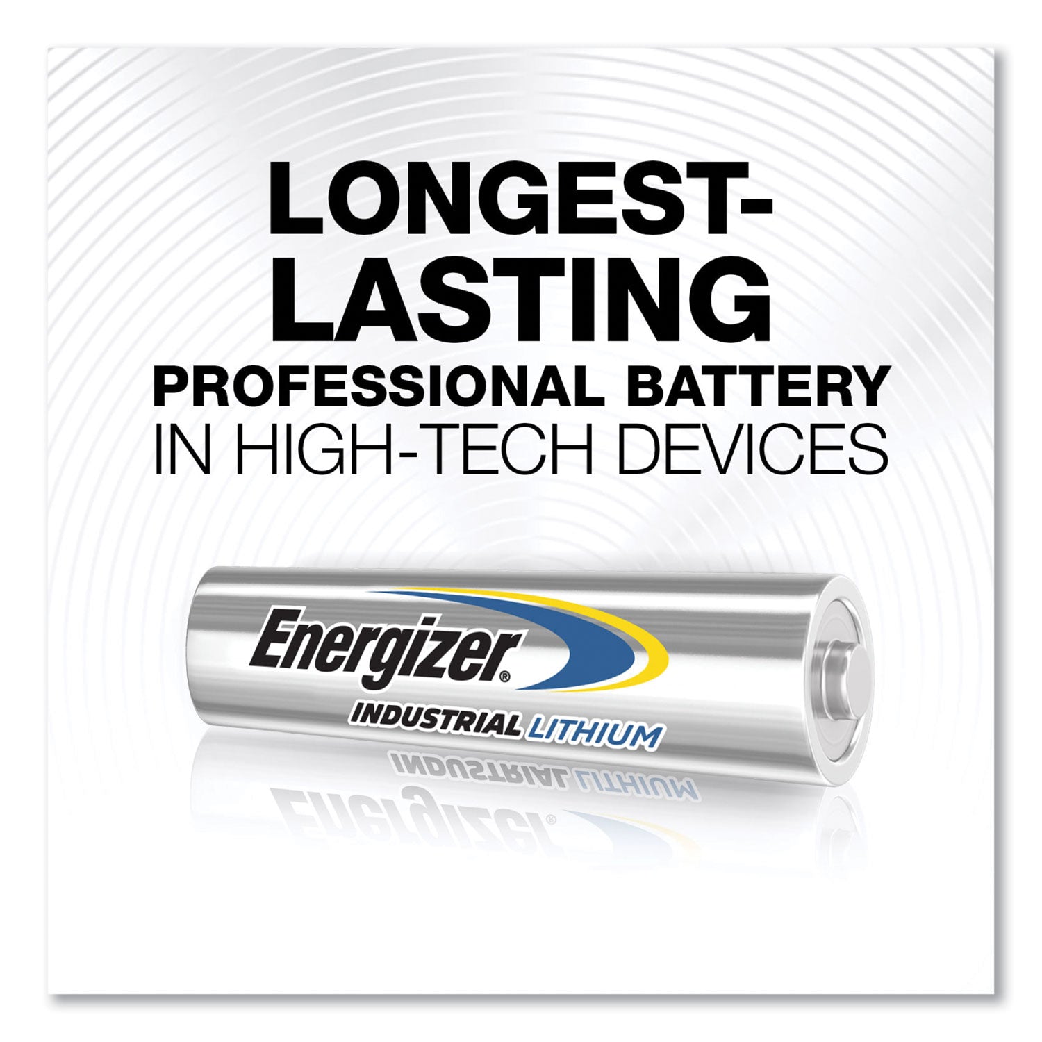 Industrial Lithium AAA Battery, 1.5 V, 4/Pack, 6 Packs/Box
