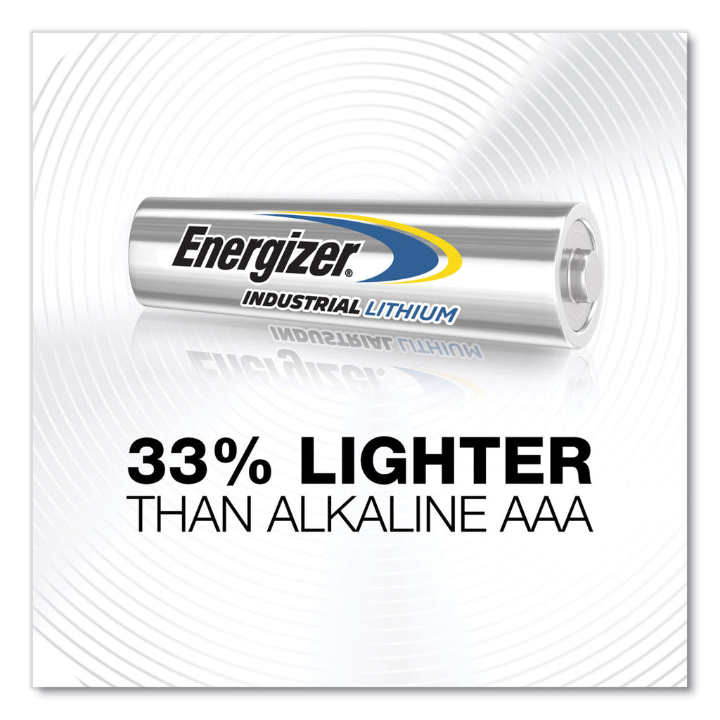 Industrial Lithium AAA Battery, 1.5 V, 4/Pack, 6 Packs/Box