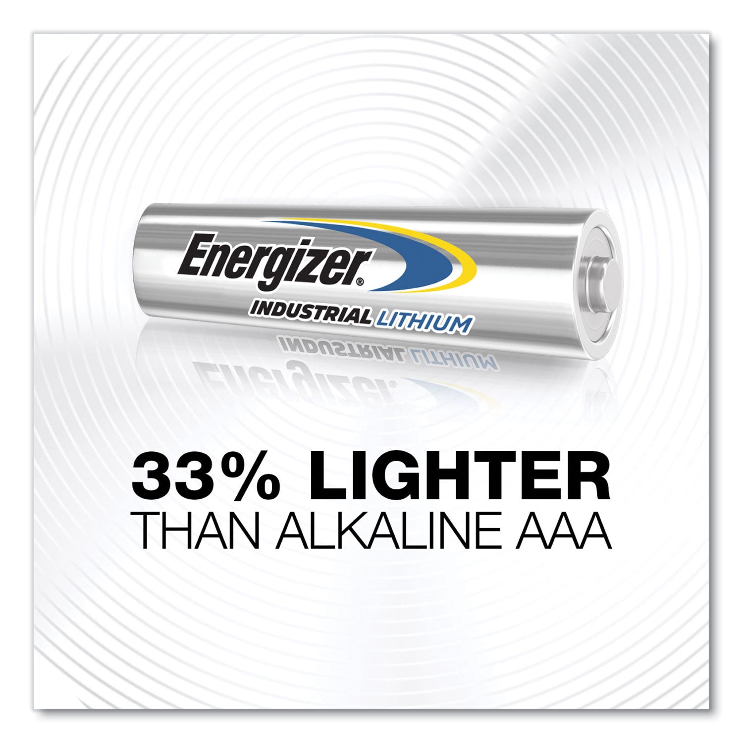 Industrial Lithium AAA Battery, 1.5 V, 4/Pack, 6 Packs/Box