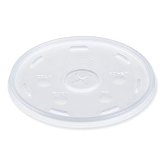 Lids for Foam Cups and Containers, Fits 32 oz, 44 oz, 60 oz Cups, Translucent, 1,000/Carton