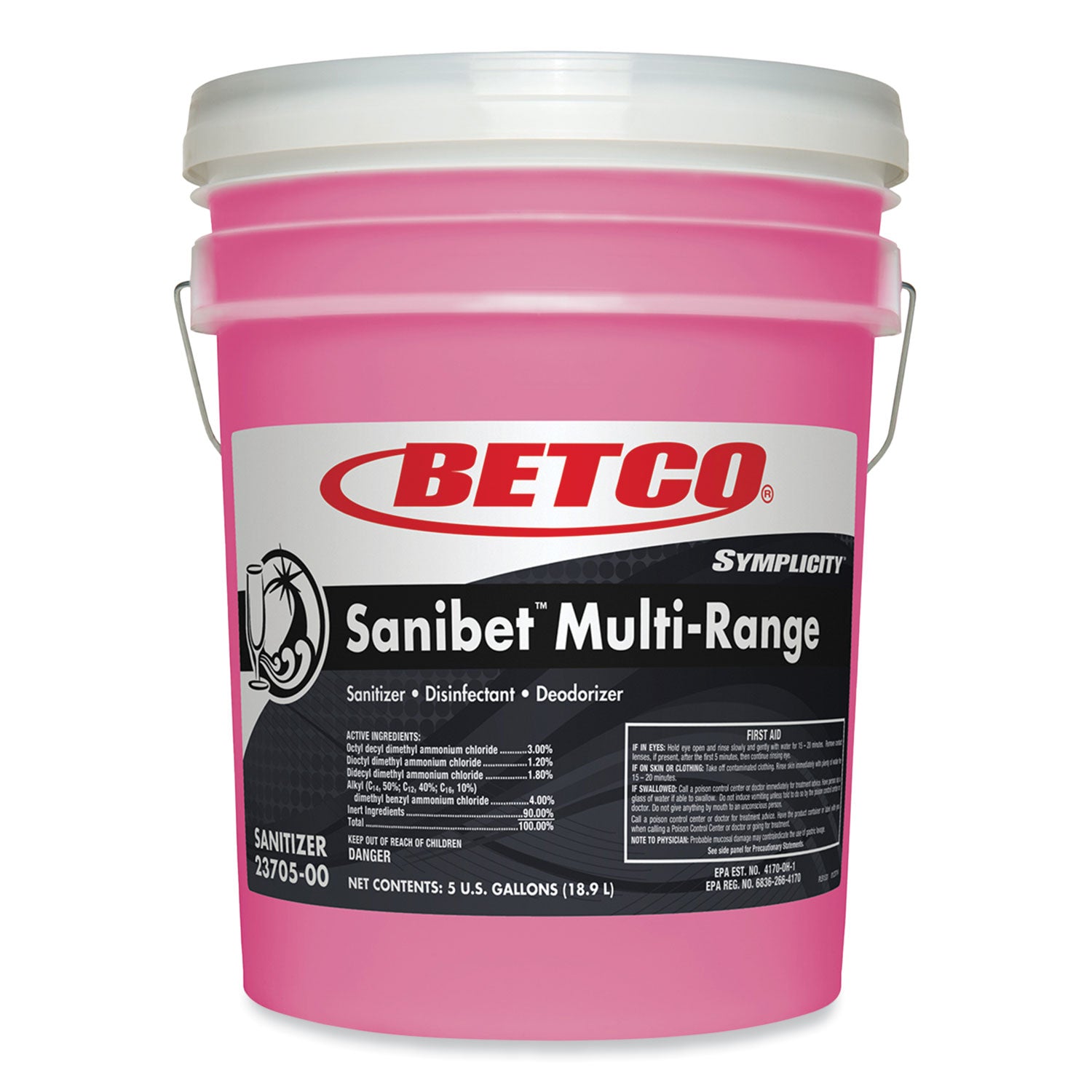 symplicity-sanibet-multi-range-sanitizer-disinfectant-deodorizer-5-gal-pail_bet2370500 - 1