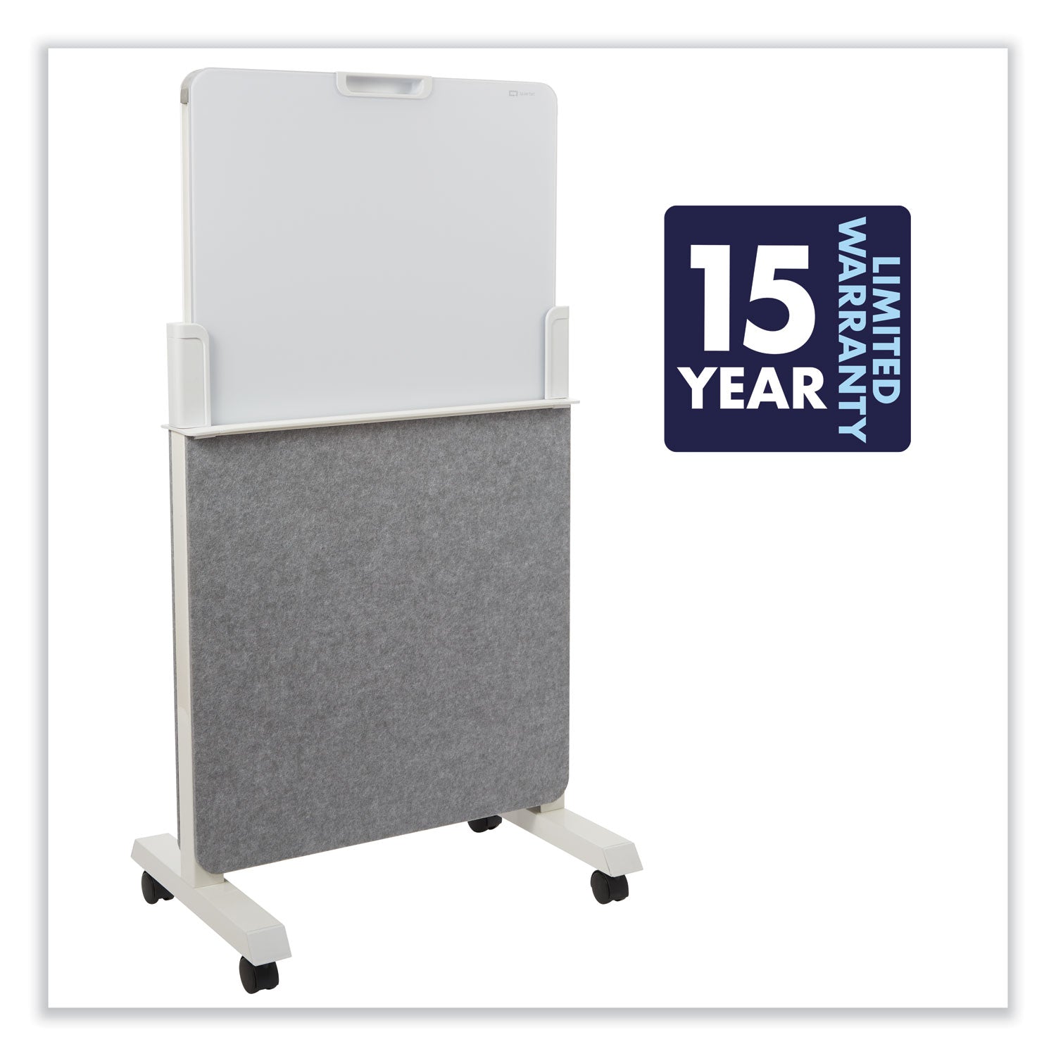 Agile Glass Dry-Erase Easel, 25.5 x 60.5, White Surface