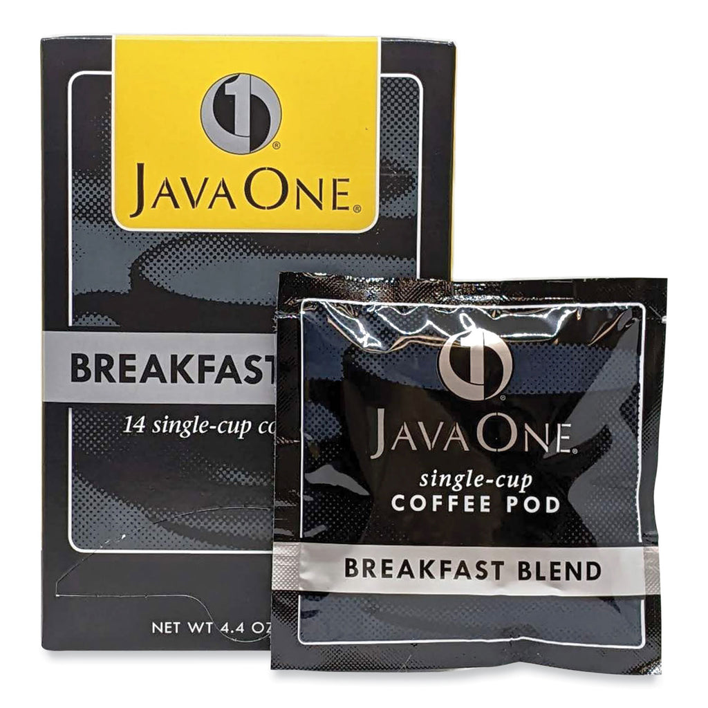 Coffee Pods, Breakfast Blend, Single Cup, 14/Box