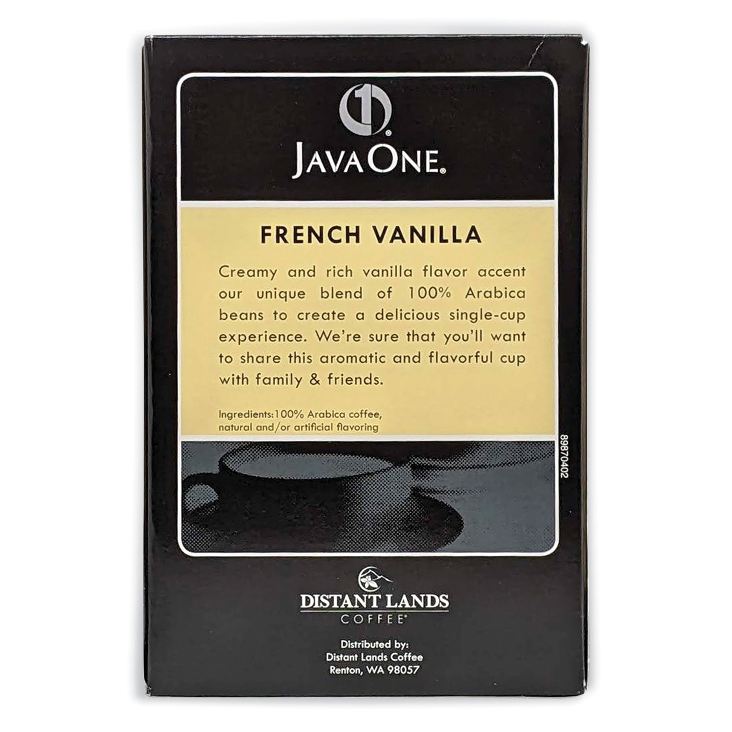 Coffee Pods, French Vanilla, Single Cup, 14/Box