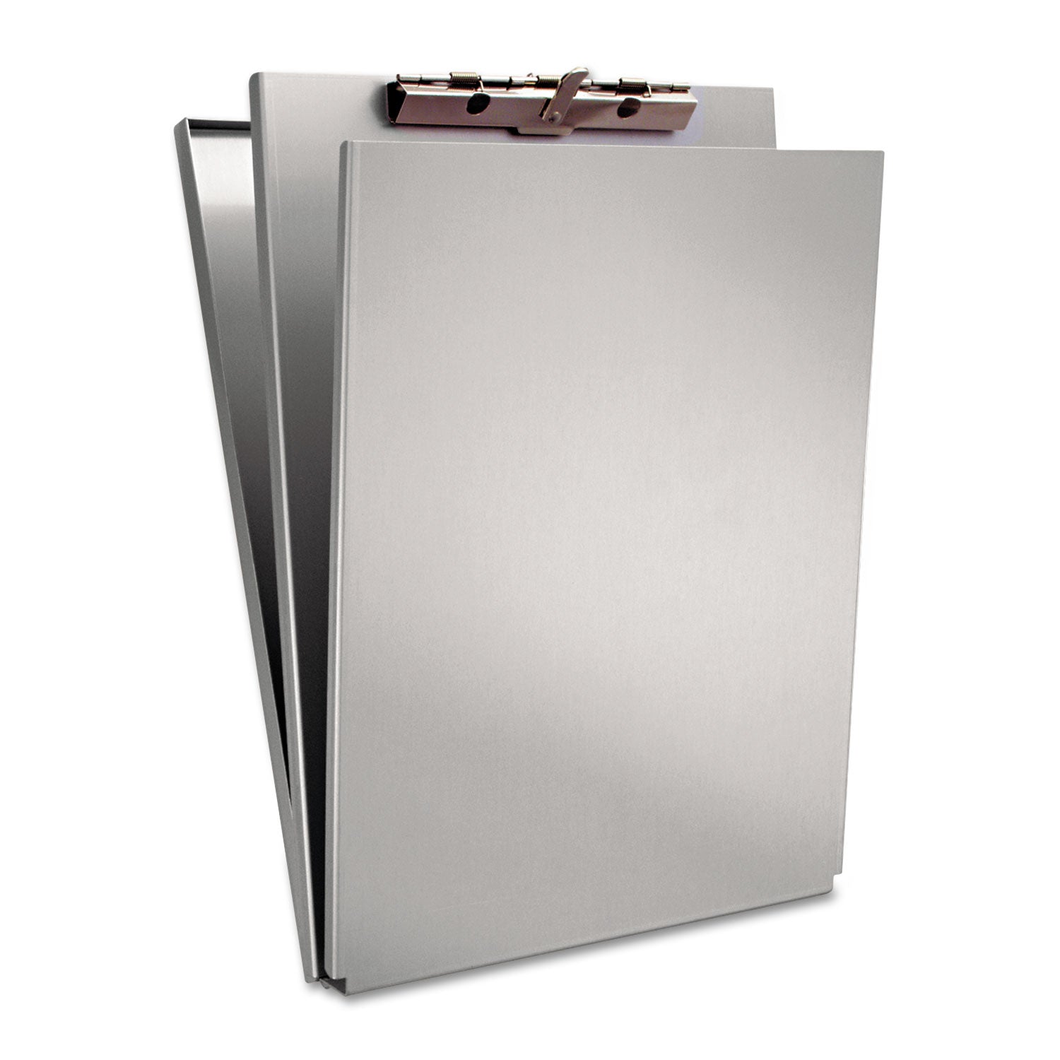 A-Holder Aluminum Form Holder, 0.5" Clip Capacity, Holds 8.5 x 11 Sheets, Silver - 