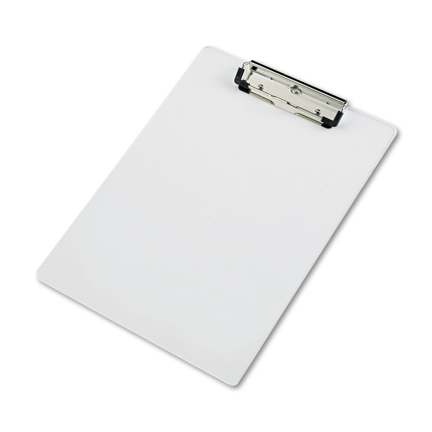 Acrylic Clipboard, 0.5" Clip Capacity, Holds 8.5 x 11 Sheets, Clear - 