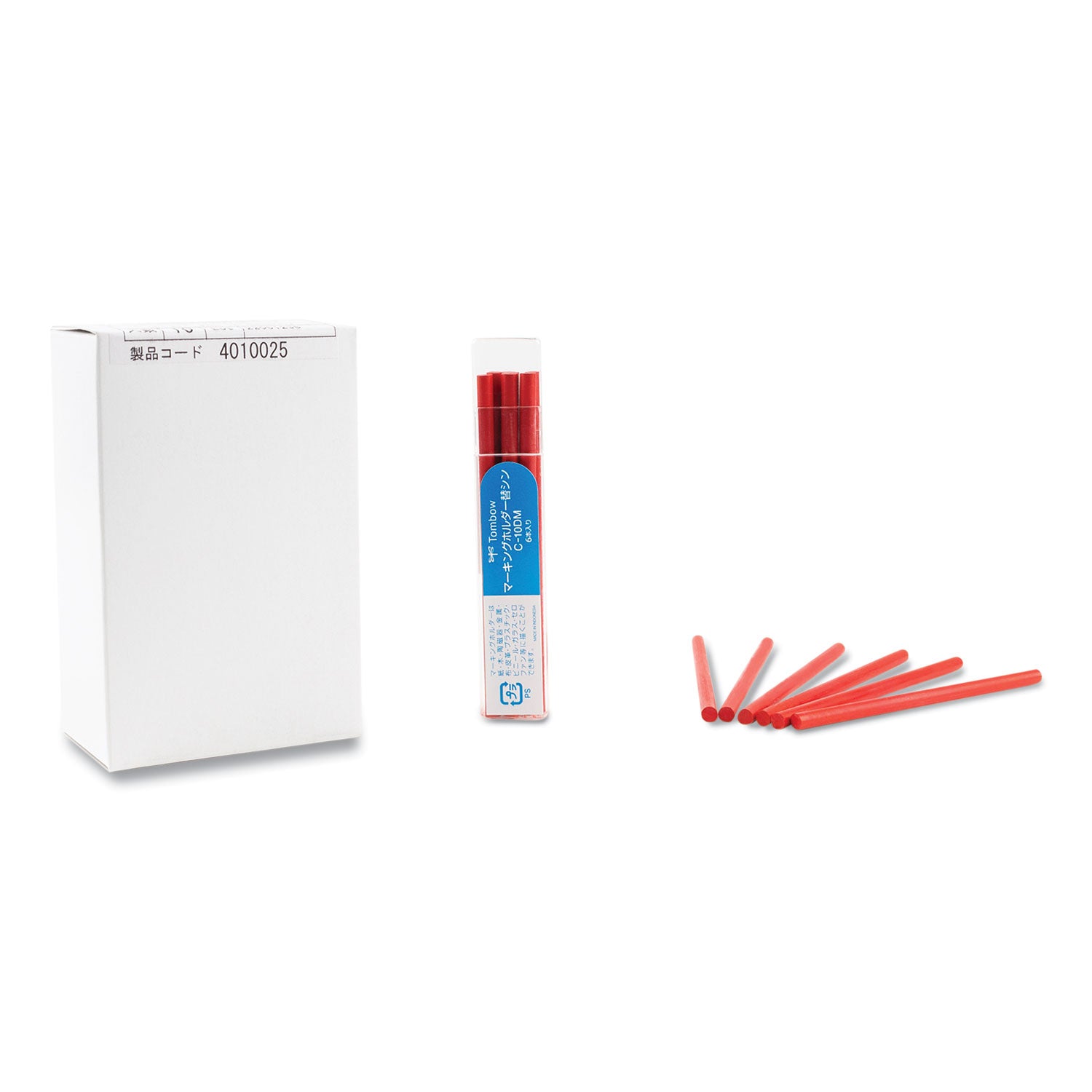 mechanical-wax-based-marking-pencil-refills-44-mm-red-10-box_tom51541 - 2