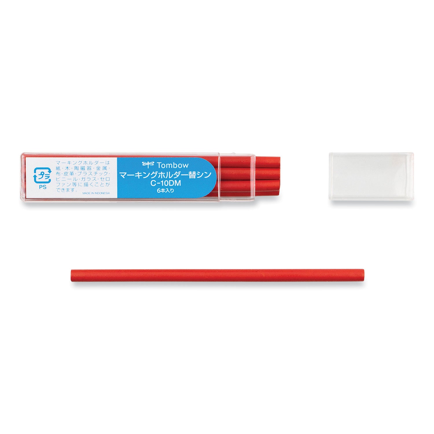mechanical-wax-based-marking-pencil-refills-44-mm-red-10-box_tom51541 - 1