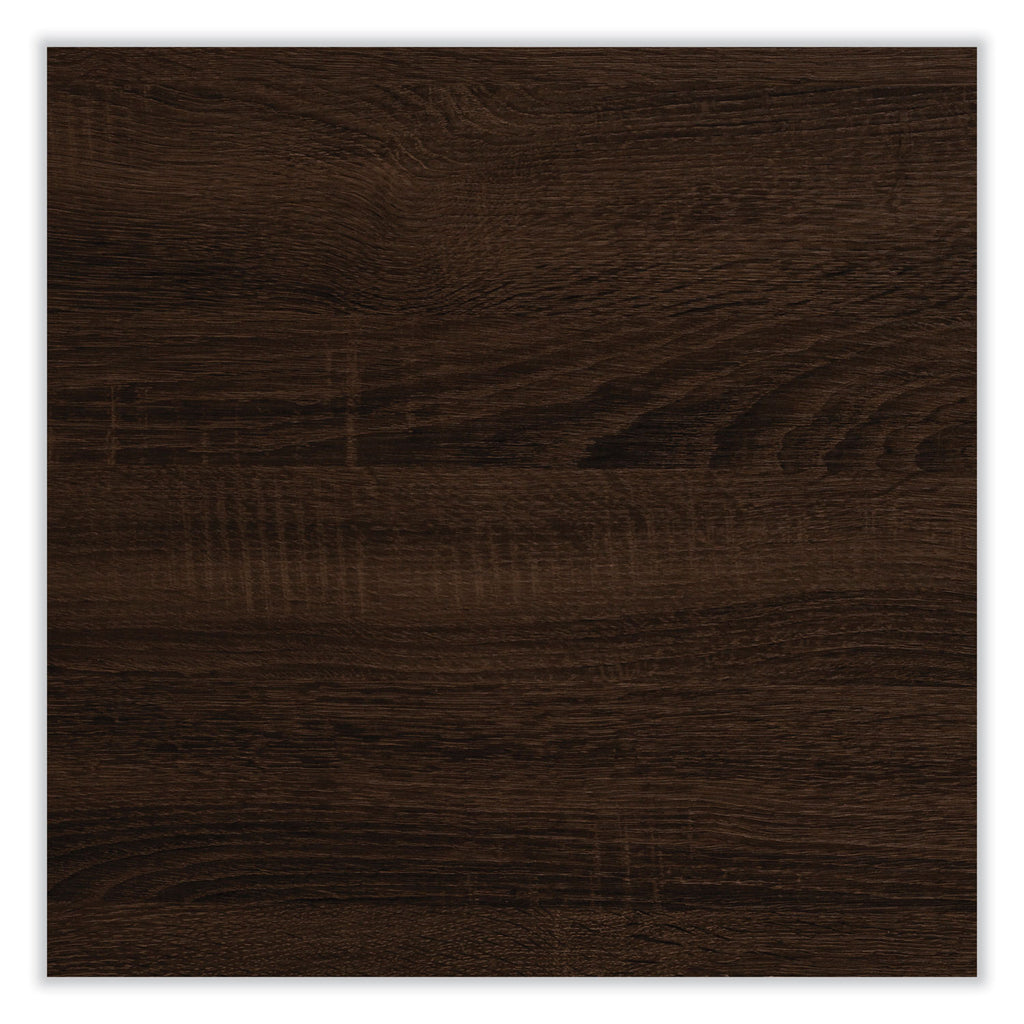 Safco Mirella End Table - 20" x 20"25" , 1.6" Table Top - 3 Shelve(s) - Material: Laminate, Medium Density Fiberboard (MDF) - Finish: Southern Tobacco, Powder Coated