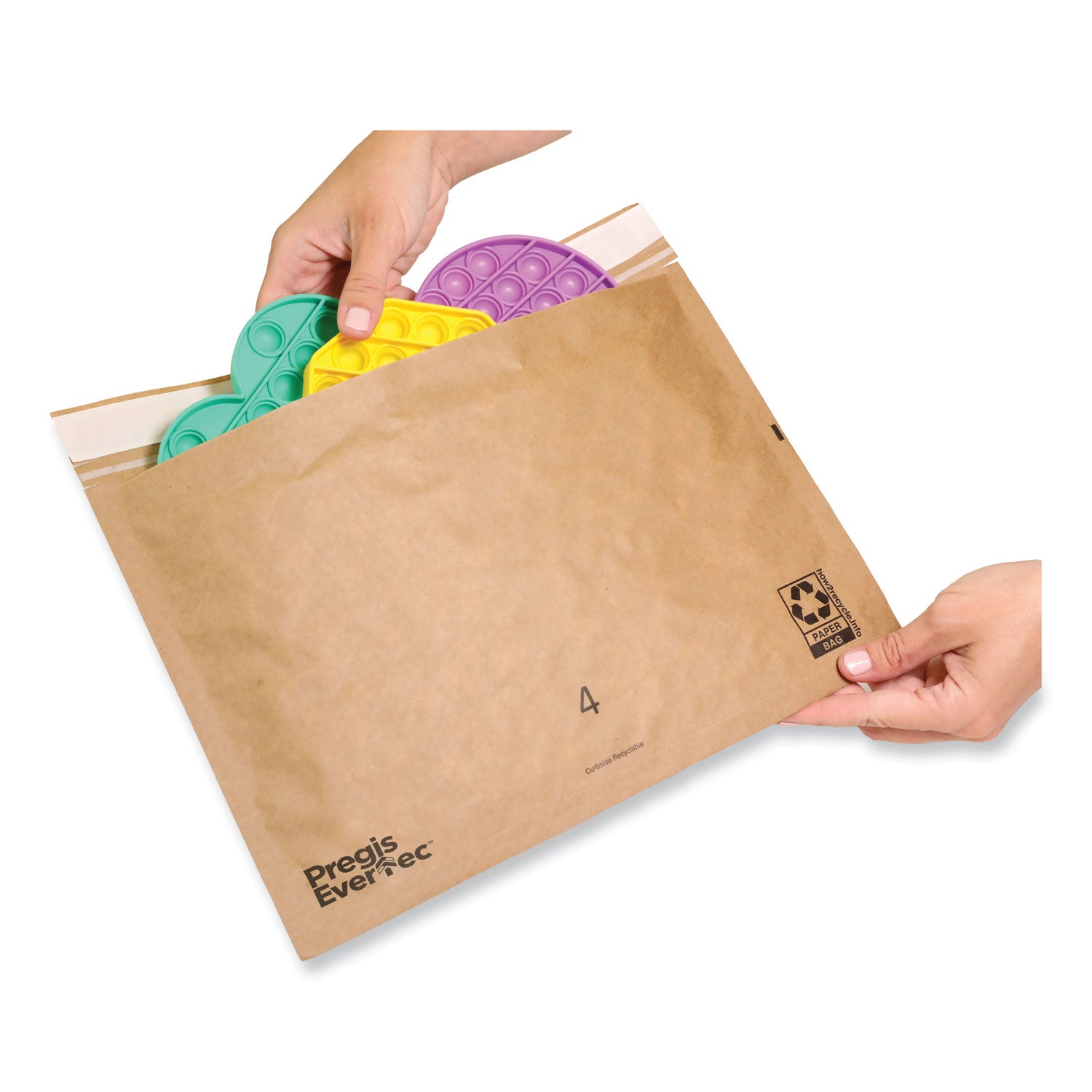 evertec-curbside-recyclable-padded-mailer-#2-kraft-paper-self-adhesive-closure-12-x-9-brown-100-carton_pgs4083814 - 2
