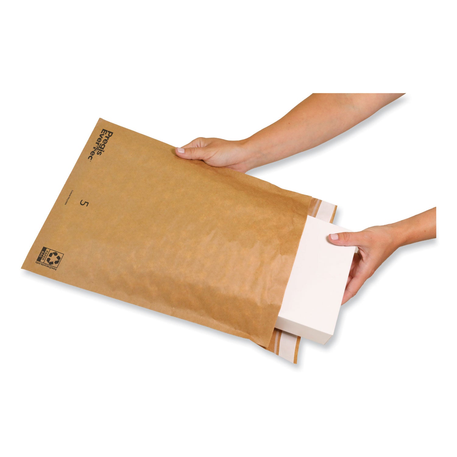 evertec-curbside-recyclable-padded-mailer-#5-kraft-paper-self-adhesive-closure-12-x-15-brown-100-carton_pgs4083816 - 2