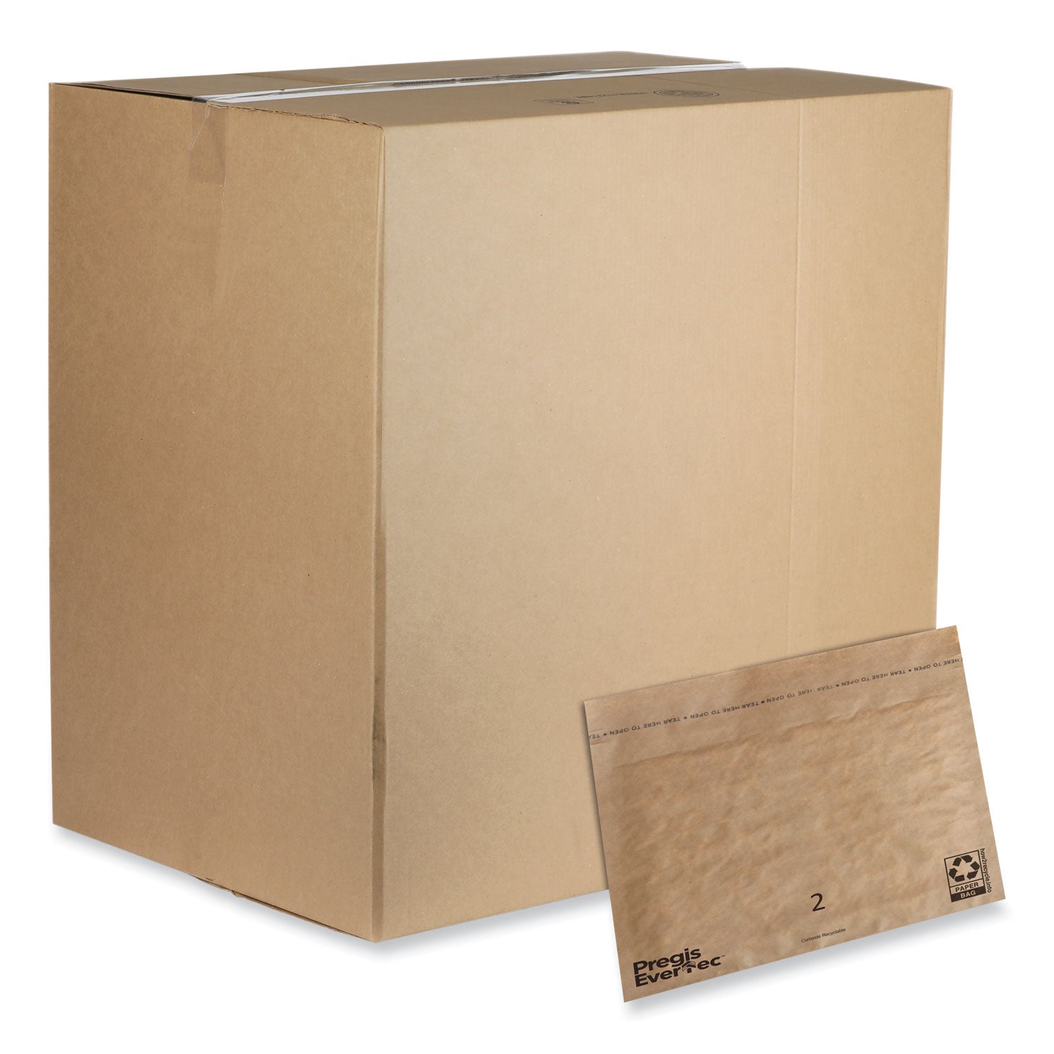 evertec-curbside-recyclable-padded-mailer-#2-kraft-paper-self-adhesive-closure-12-x-9-brown-100-carton_pgs4083814 - 1