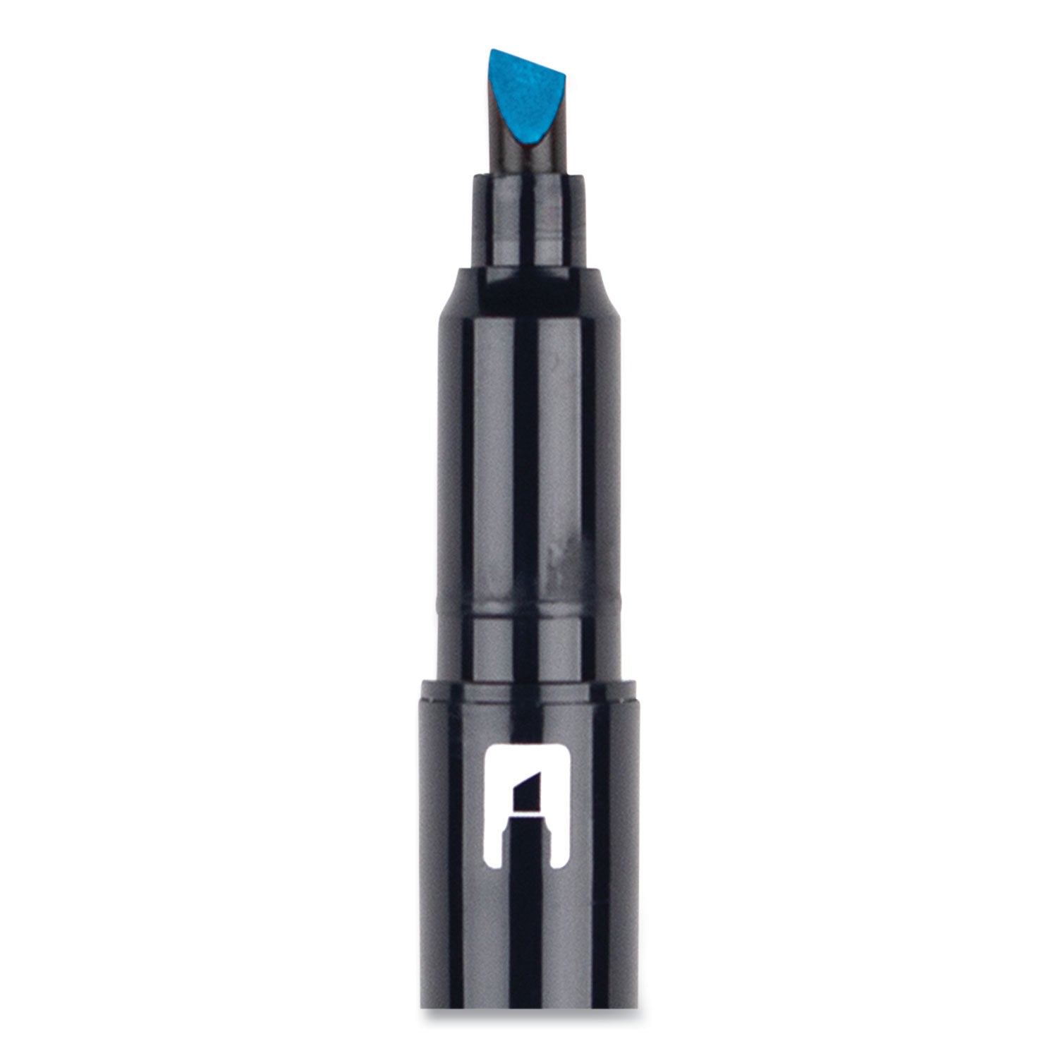 Highlighters, Skyblue Ink, Bullet/Chisel Tip, Skyblue Barrel, 10/Box