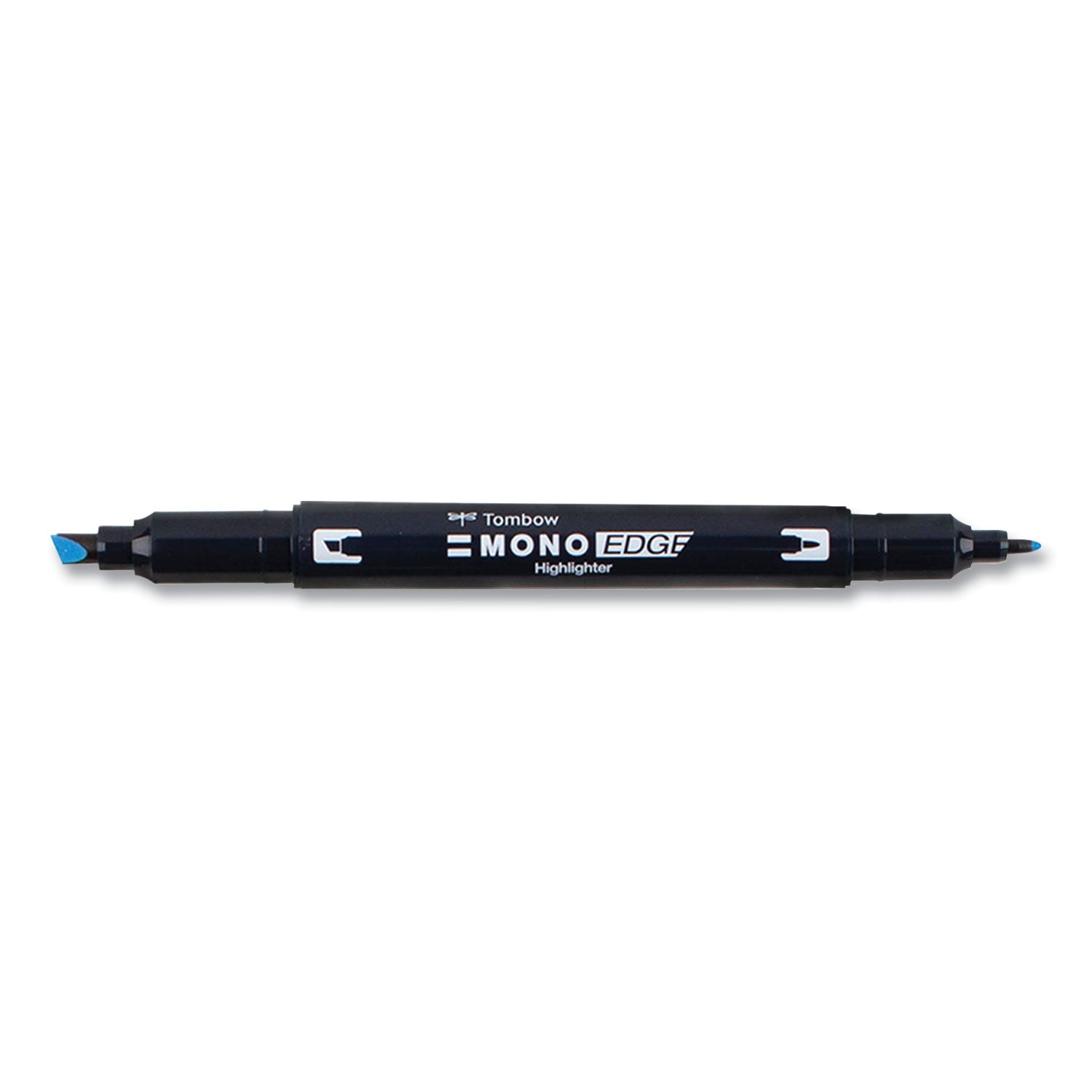 Highlighters, Skyblue Ink, Bullet/Chisel Tip, Skyblue Barrel, 10/Box