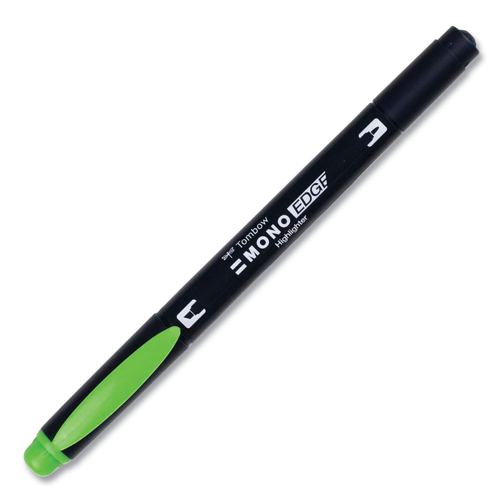 Highlighters, Yellow Green Ink, Bullet/Chisel Tip, Yellow Green Barrel, 10/Box