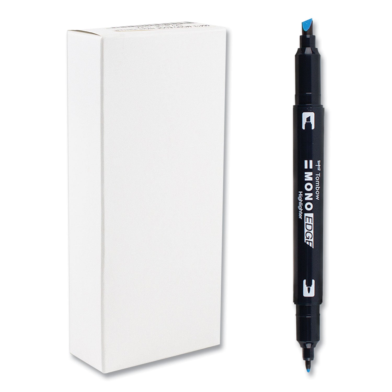 highlighters-skyblue-ink-bullet-chisel-tip-skyblue-barrel-10-box_tom56413 - 1