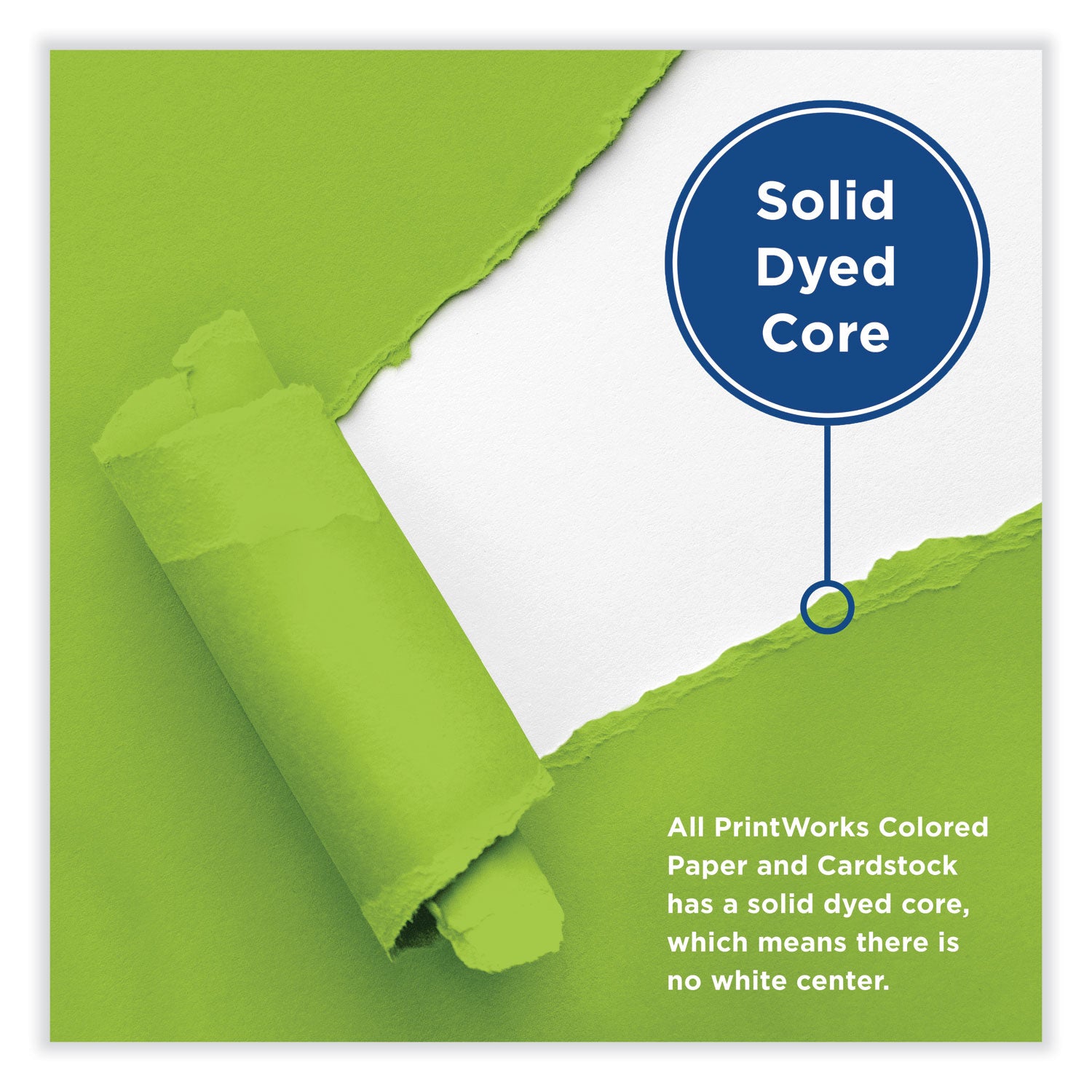 Color Cardstock, 65 lb Cover Weight, 8.5 x 11, Emerald Green, 250/Ream