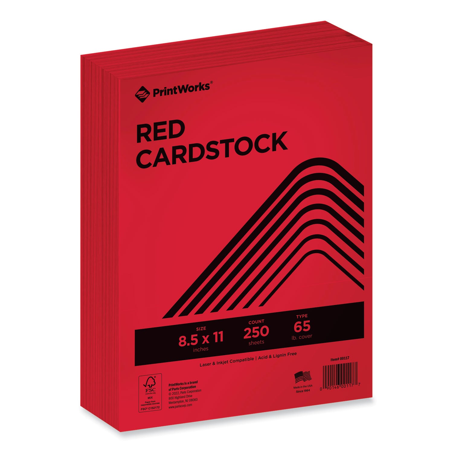 color-cardstock-65-lb-cover-weight-85-x-11-red-250-ream_prb00117 - 1