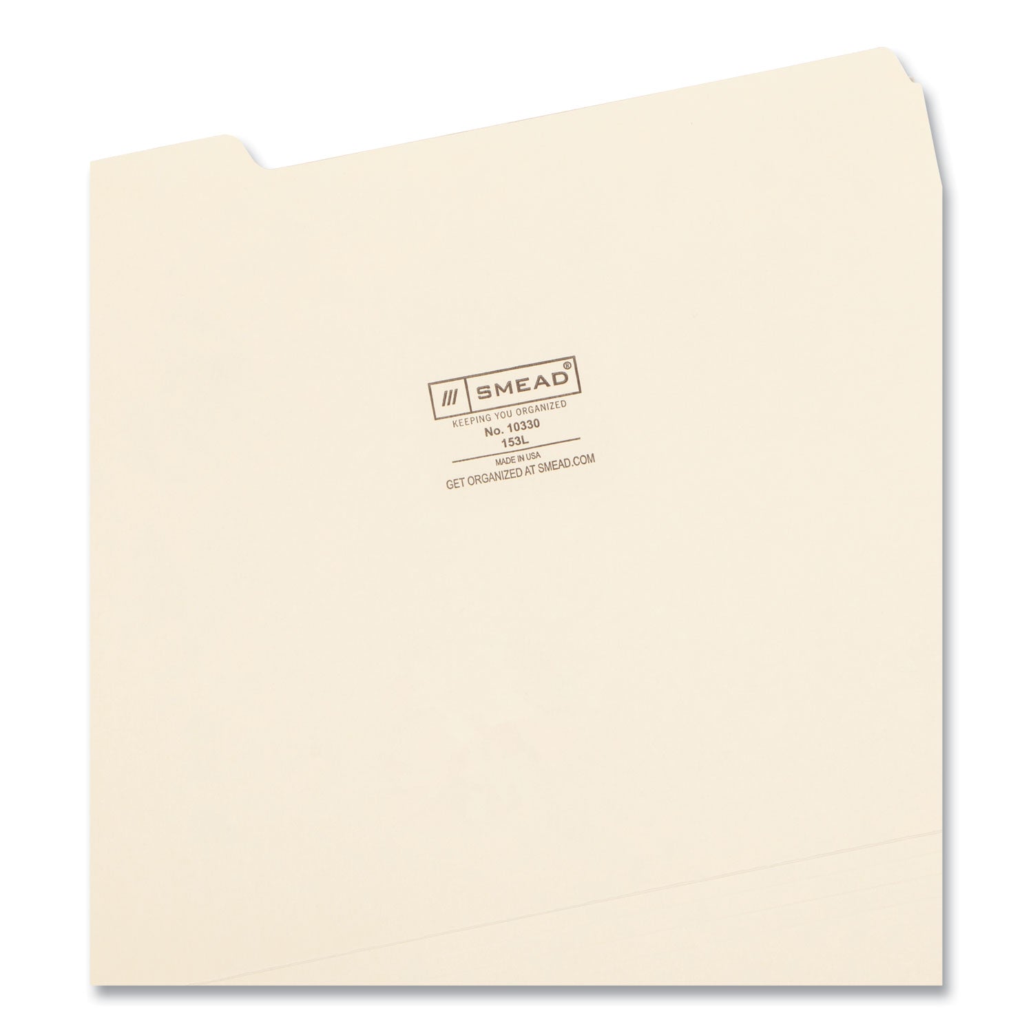 Manila File Folders, 1/3-Cut Tabs: Assorted, Letter Size, 0.75" Expansion, Manila, 100/Box - 