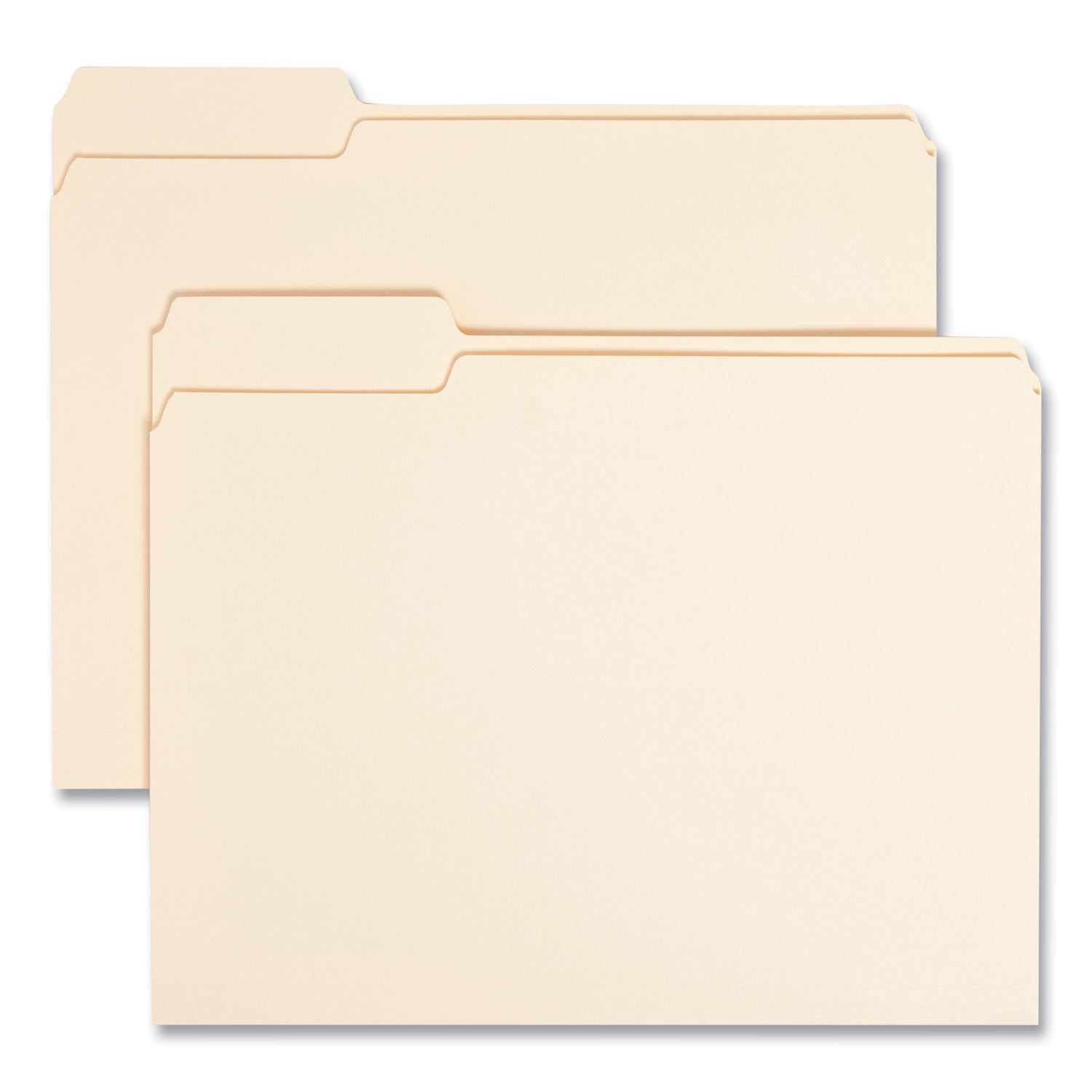 Manila File Folders, 1/3-Cut Tabs: Left Position, Letter Size, 0.75" Expansion, Manila, 100/Box - 